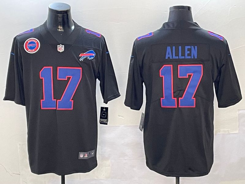 Men Buffalo Bills #17 Allen Black 2024 Nike Limited NFL Jersey style 01021